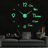 DIY Luminous 3D Wall Clock Stickers for Home Decor