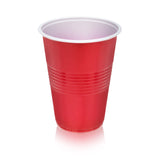 True Plastic Cups Disposable Perfect for Iced Coffee Wine Cocktails Picnic Camping Beer Pong Birthday Outdoor Party 16 oz Set of 24 Red