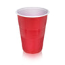 True Plastic Cups Disposable Perfect for Iced Coffee Wine Cocktails Picnic Camping Beer Pong Birthday Outdoor Party 16 oz Set of 24 Red