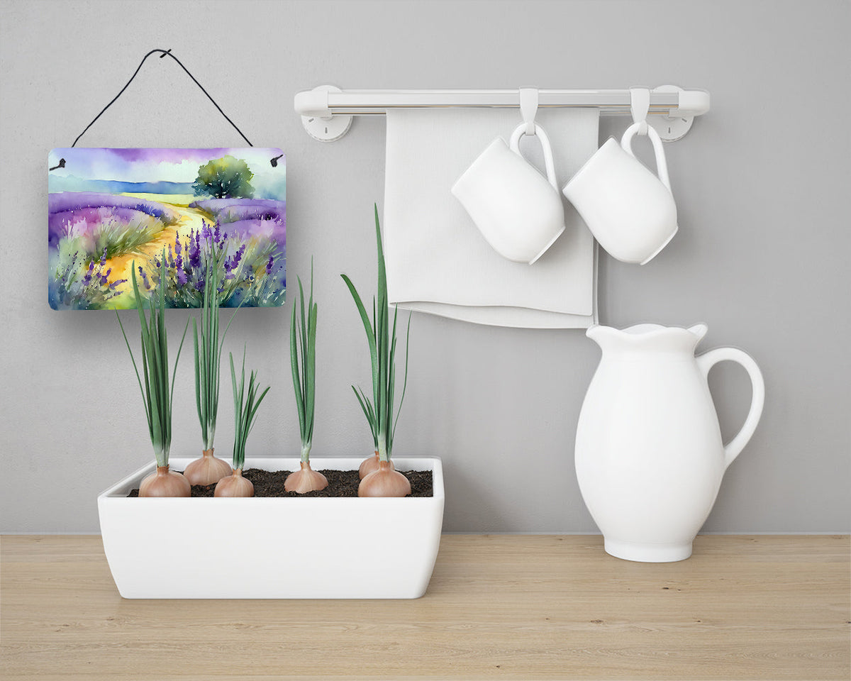 Lavender in Watercolor Wall or Door Hanging Prints