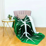 Leaf-Shaped Flannel Blanket for Home and Travel