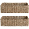 StorageWorks Seagrass Woven Storage Basket Bathroom Storage Organizer Basket Toilet Paper Basket Storage Basket for Toilet Tank Top 2-Pack