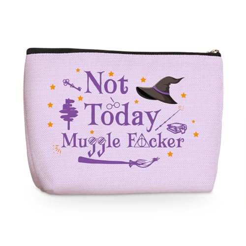 Magic Book Lovers Gifts Makeup Bag Magic Wizard Staff Stuff Funny Inspired Movie Bookworm Bookish Gifts Friendship Gifts for Women Girls Reader Librarian Soul Sister Graduation Christmas Cosmetic Bag