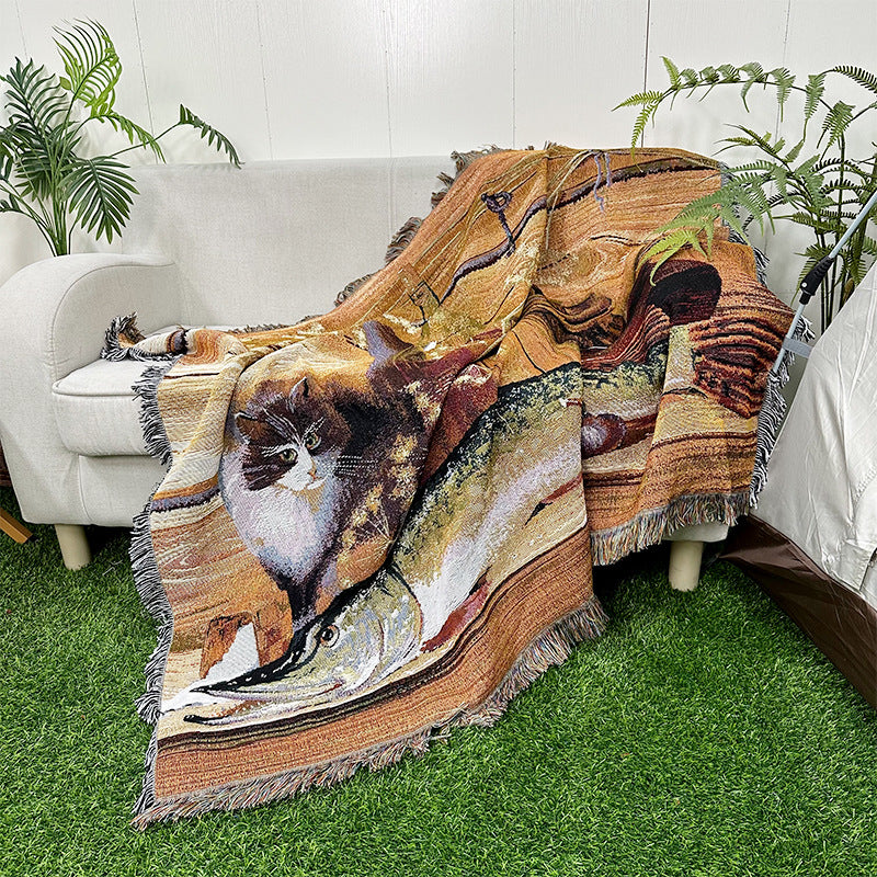 Bohemian Outdoor Camping Blanket and Picnic Mat