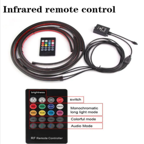 RGB LED Car Underglow Strip Lights