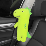 Car Seat Belt Pillow Safety Seatbelt Shoulder Pad Stuffers Cute Toy Cute Neck Cushion Car Accessories Seatbelt Shoulder Protector Sleeping Pillow for Kids Auto Interior Accessories (Green)