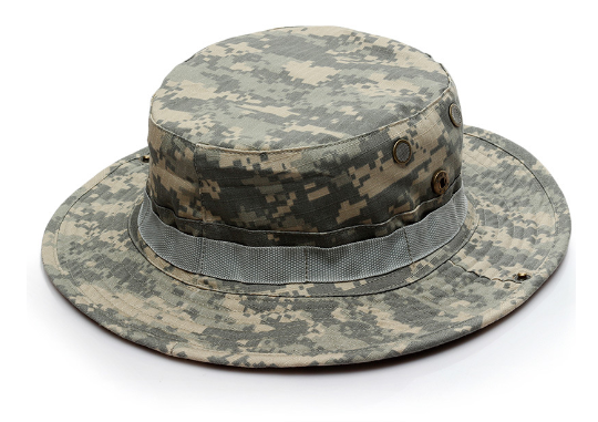 Camouflage Outdoor Round Brim Hat for Hiking