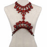 Fashionable Alloy Body Chain with Gemstone Pendant