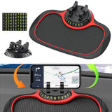 Balekotty Multifunction Car Anti-Slip Mat Auto Phone Holder Dashboard Mat with Phone Holder for Car Universal Car Phone Mount Silicone Car Pad Mat for Phones Keys Gadgets