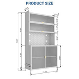 6 Tiers Of Flip Door Storage Room Cabinets