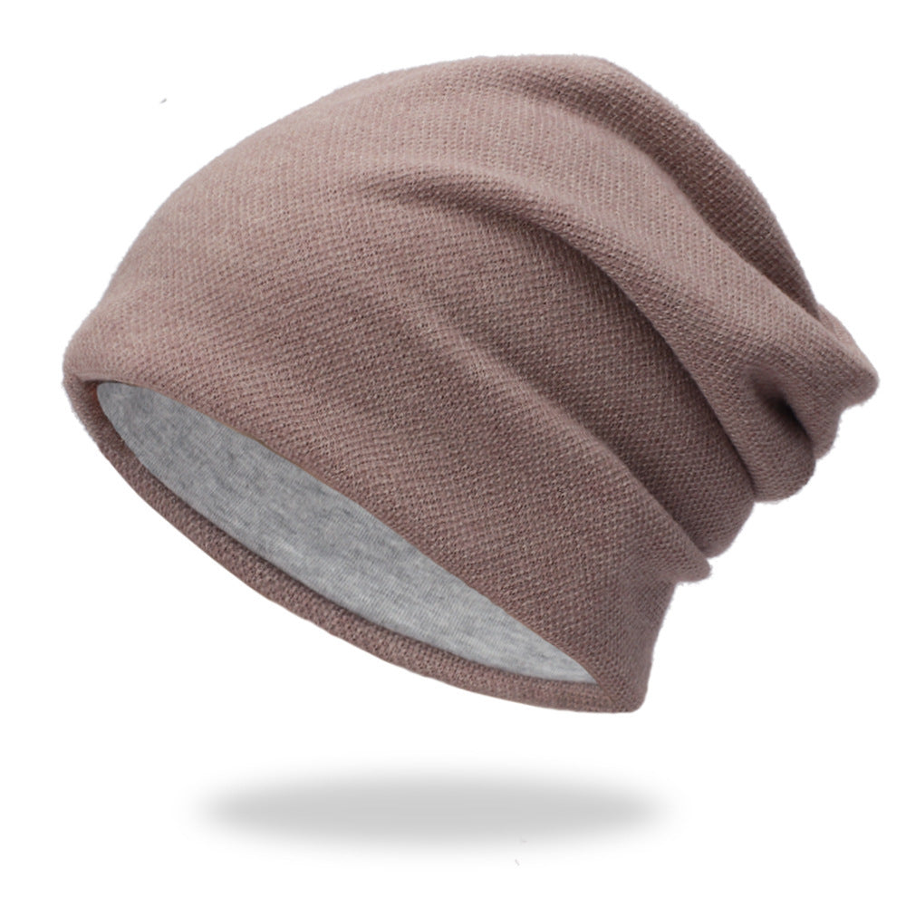 Three-Color Women's Knitted Outdoor Hat