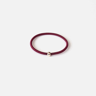 Korean Style Hair Accessories with Gold Bead Hair Ties