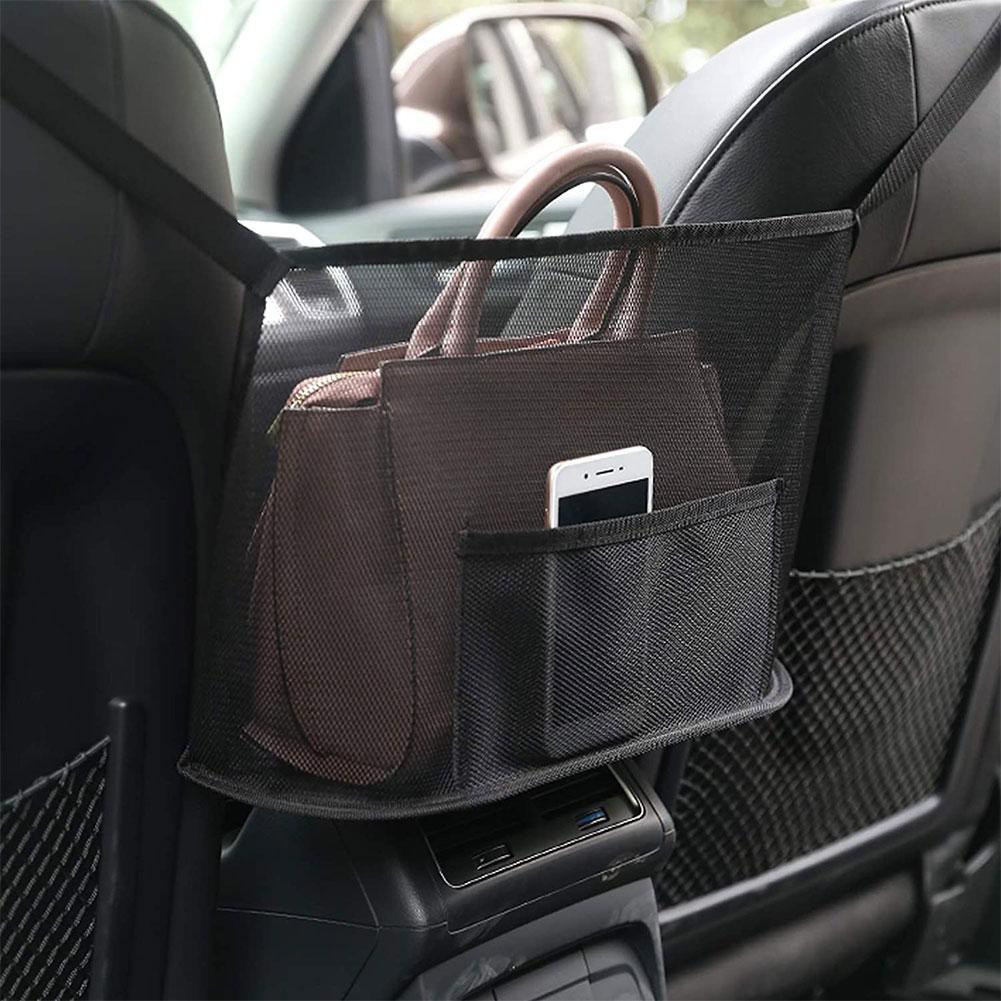 Large Capacity Car Seat Organizer Mesh Pouch Holder