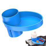Doefo Car Seat Snack Tray Portable Cup Holder Plate Toddler Car Seat Cup Holder Food Tray with Expandable Base Vehicle Desk Organizer for Snacks for Most Car Seats