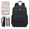 VICO Diaper Bag Backpack - Multifunction Diaper Bag for Baby with Changing Pad Insulated Case and Stroller Straps - Can Fit All Major Bottle