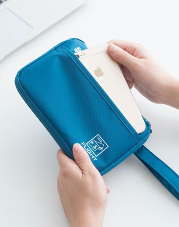 Travel Passport Holder with Multi-Function Organizer