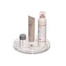 iDesign The Sarah Tanno Collection 9" Lazy Susan Spinning Cosmetic Organizer Clear/White