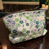 Women's Embossed Flower Cosmetic Bag - Large Capacity