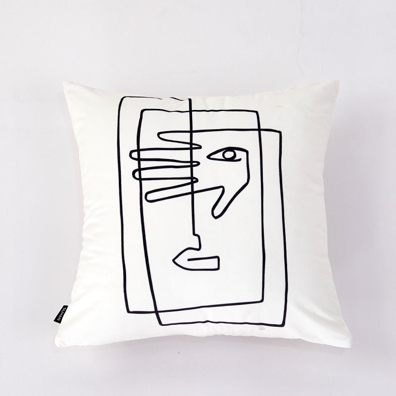 2pcs Velvet Throw Pillows - Nordic Style Home Decor