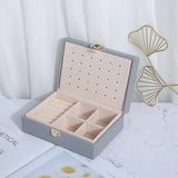 Faux Leather Two-Layer Jewelry Storage Box (1pc)