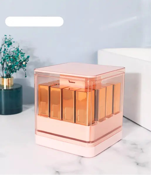 Press Type Lipstick Holder - Dustproof Makeup Organizer