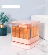Press Type Lipstick Holder - Dustproof Makeup Organizer