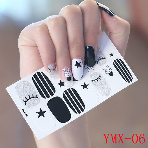 Gummed Nail Stickers for Creative Nail Art