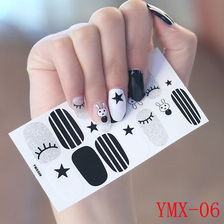 Gummed Nail Stickers for Creative Nail Art