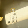 Handmade Metal Wind Chime Car Decor Crystal Sun Catcher