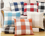 Classic Plaid Pillow Case for Home Decor - 17.72in