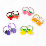 10pcs Jelly Fruit Baby Toddler Jelly Fruit Hair Ties Small Elastic Hair Scrunchies Multicolor Jelly Fruit Stretchy Hair Ropes Pigtails Hair Bands for Girl Kids Infants Toddlers Teens (Jelly Fruit)