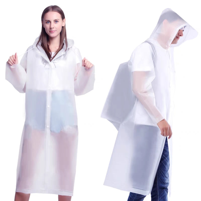 Thick Waterproof Hooded Raincoat for Outdoor Hiking