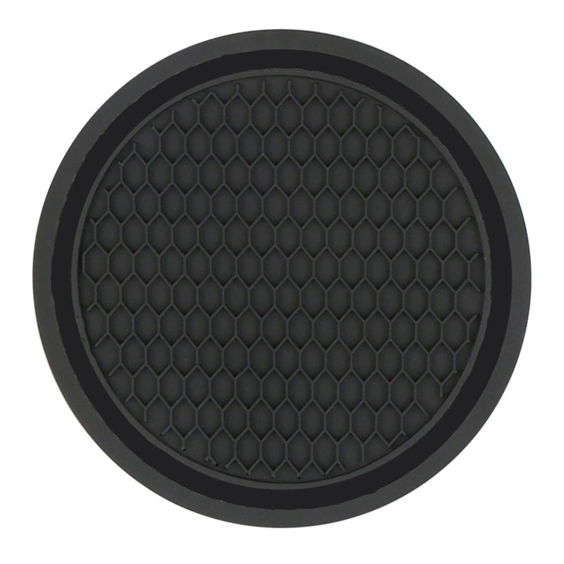 Creative Honeycomb Car Cup Holder Mat with Rhinestones