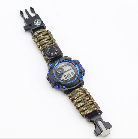 Paracord Watch, Bracelet, and Camping Adventure Band