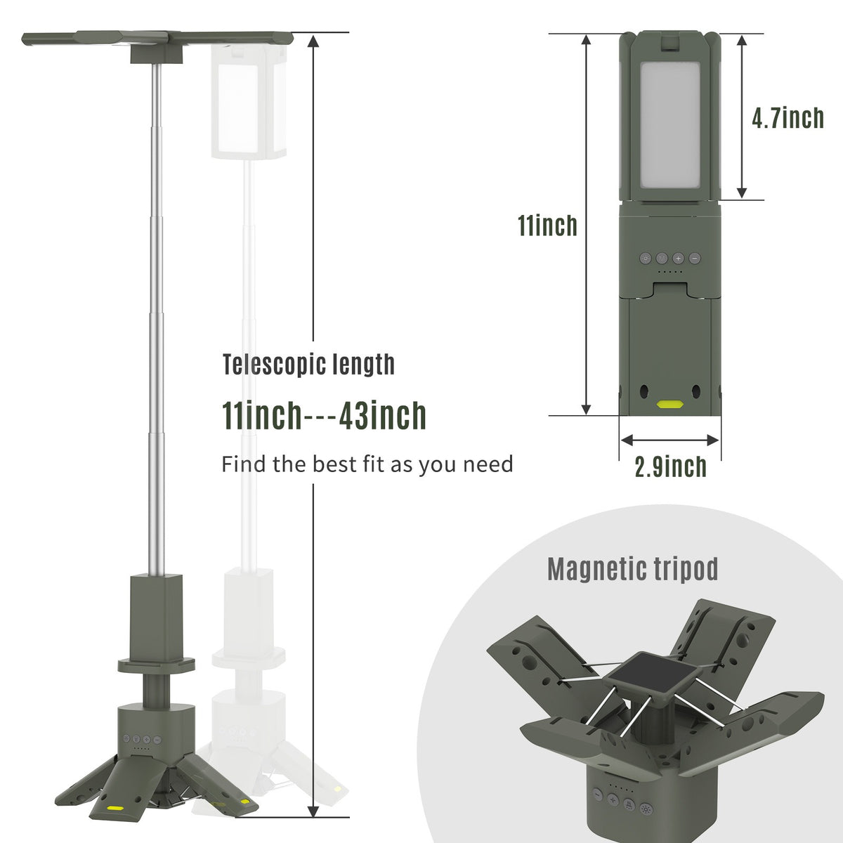 Folding Camping Lantern with Long-Life Battery