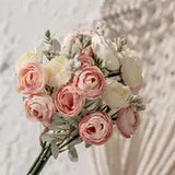 18pcs Artificial Rose Flowers for Home and Wedding Decor