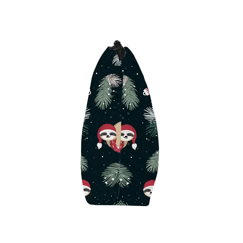 Adorable Sloth Print Makeup Bag - Travel Cosmetic Organizer