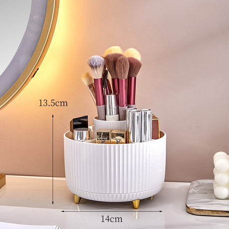 360-Degree Rotating Desk Pencil and Makeup Holder