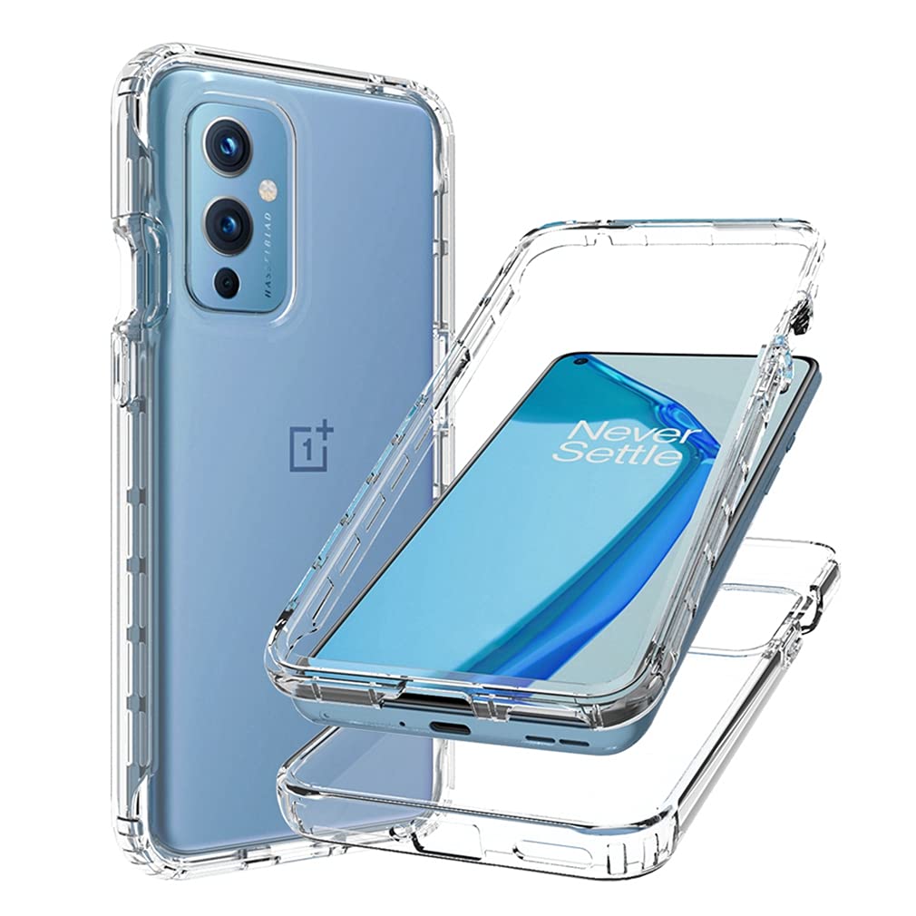 Bohefo Clear Case Compatible with OnePlus 9 5G Case for Girls Women Cute Crystal TPU Bumper Shockproof Protective Phone Case Cover for OnePlus 9 5G (Clear)