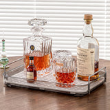 Coffee Bar AccessoriesCoffee Station OrganizerLarge Capacity Organizer with Drain BoardWhisky TrayMug Tea Cup Holder Coffee Bar OrganizerKitchen OrganizersSmoky Gray