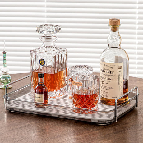 Coffee Bar AccessoriesCoffee Station OrganizerLarge Capacity Organizer with Drain BoardWhisky TrayMug Tea Cup Holder Coffee Bar OrganizerKitchen OrganizersSmoky Gray
