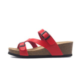 Cork Heeled Slippers for Elevated Outdoor Beach Style