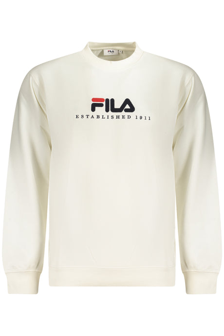 FILA MEN'S WHITE ZIP-UP SWEATSHIRT