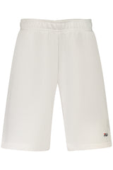 FILA MEN'S WHITE SHORT TRACKSUIT PANTS