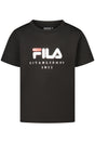 FILA SHORT-SLEEVED T-SHIRT FOR GIRLS, BLACK