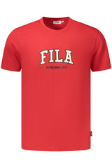 FILA MEN'S SHORT-SLEEVED T-SHIRT, RED