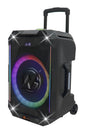 N-Gear FLASH1040 10'' Portable Karaoke Speaker with 1x Wireless Mic LED Lights USB & BT