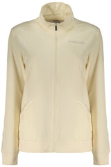 FREDDY WOMEN'S BEIGE ZIP-UP SWEATSHIRT