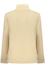 FREDDY WOMEN'S BEIGE ZIP-UP SWEATSHIRT