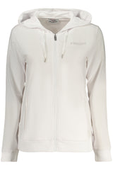 FREDDY WOMEN'S WHITE ZIP-UP SWEATSHIRT
